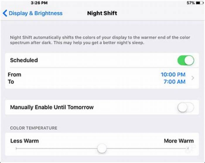 Guide to Using Night Shift to Reduce Eye Strain on Your iPhone at Night