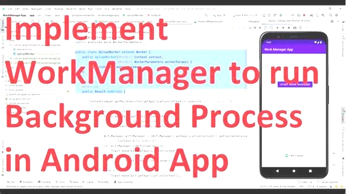 Implementing Background Processing with WorkManager for Asynchronous Tasks